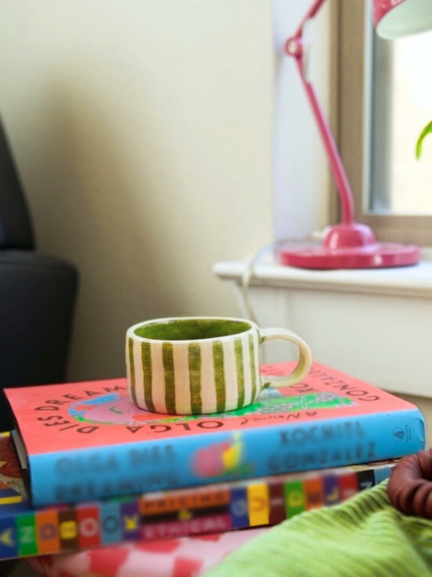 Green Striped Mug