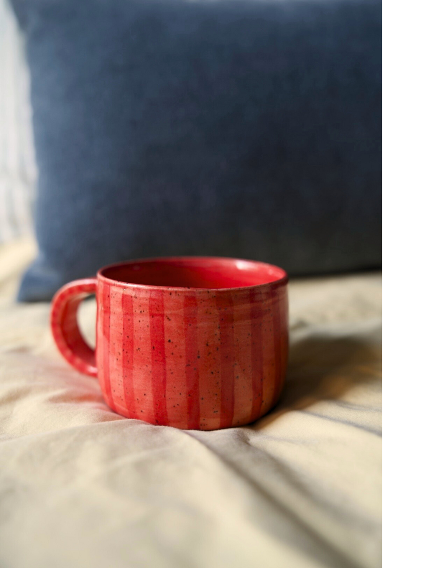Red Striped Mug