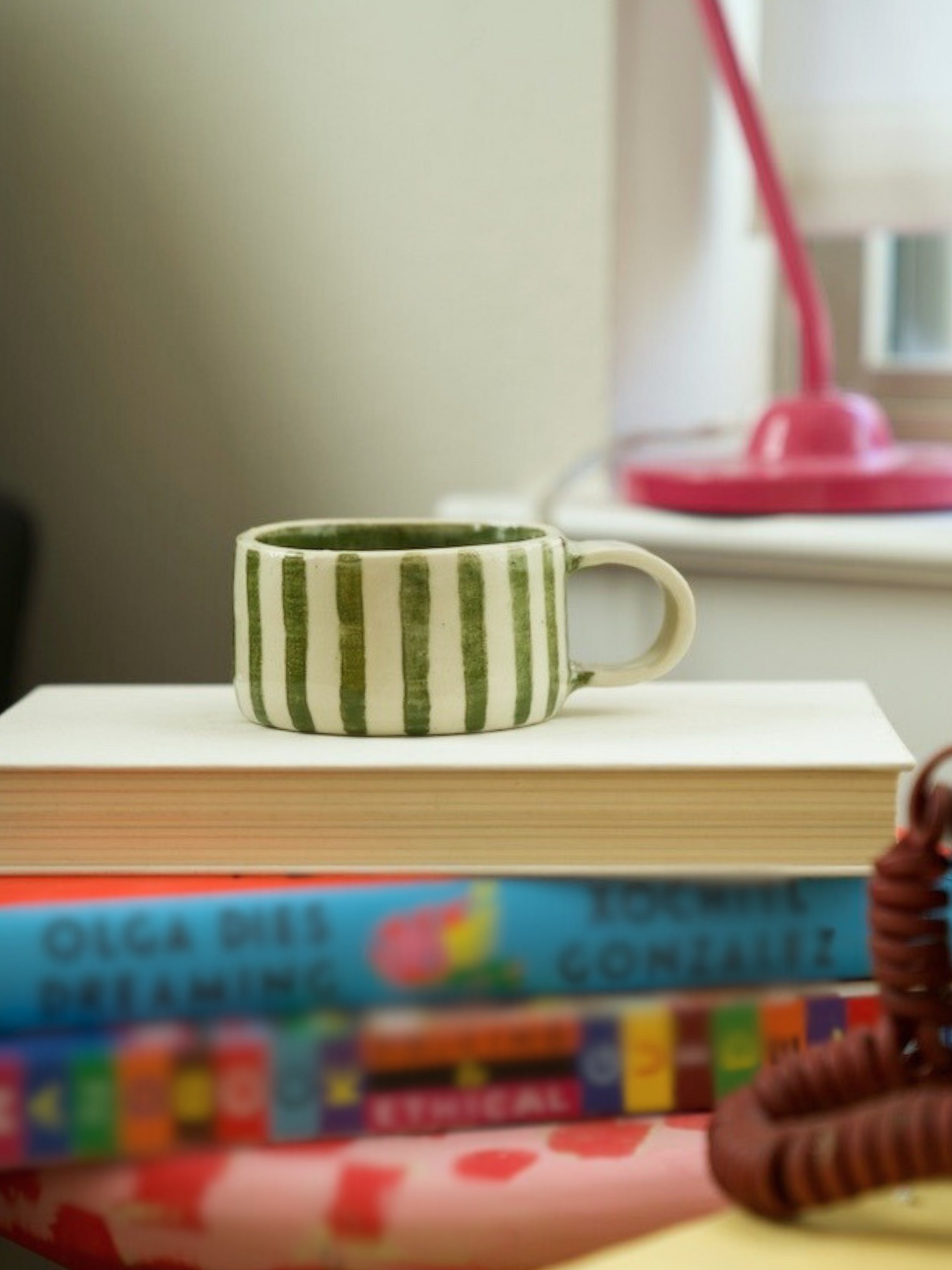 Green Striped Mug