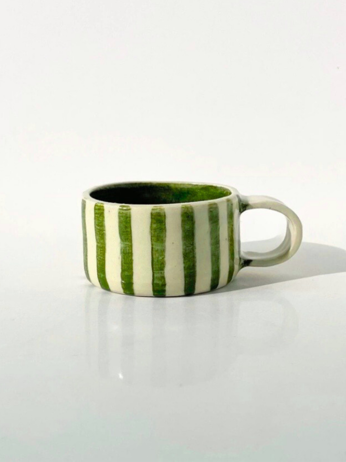Green Striped Mug