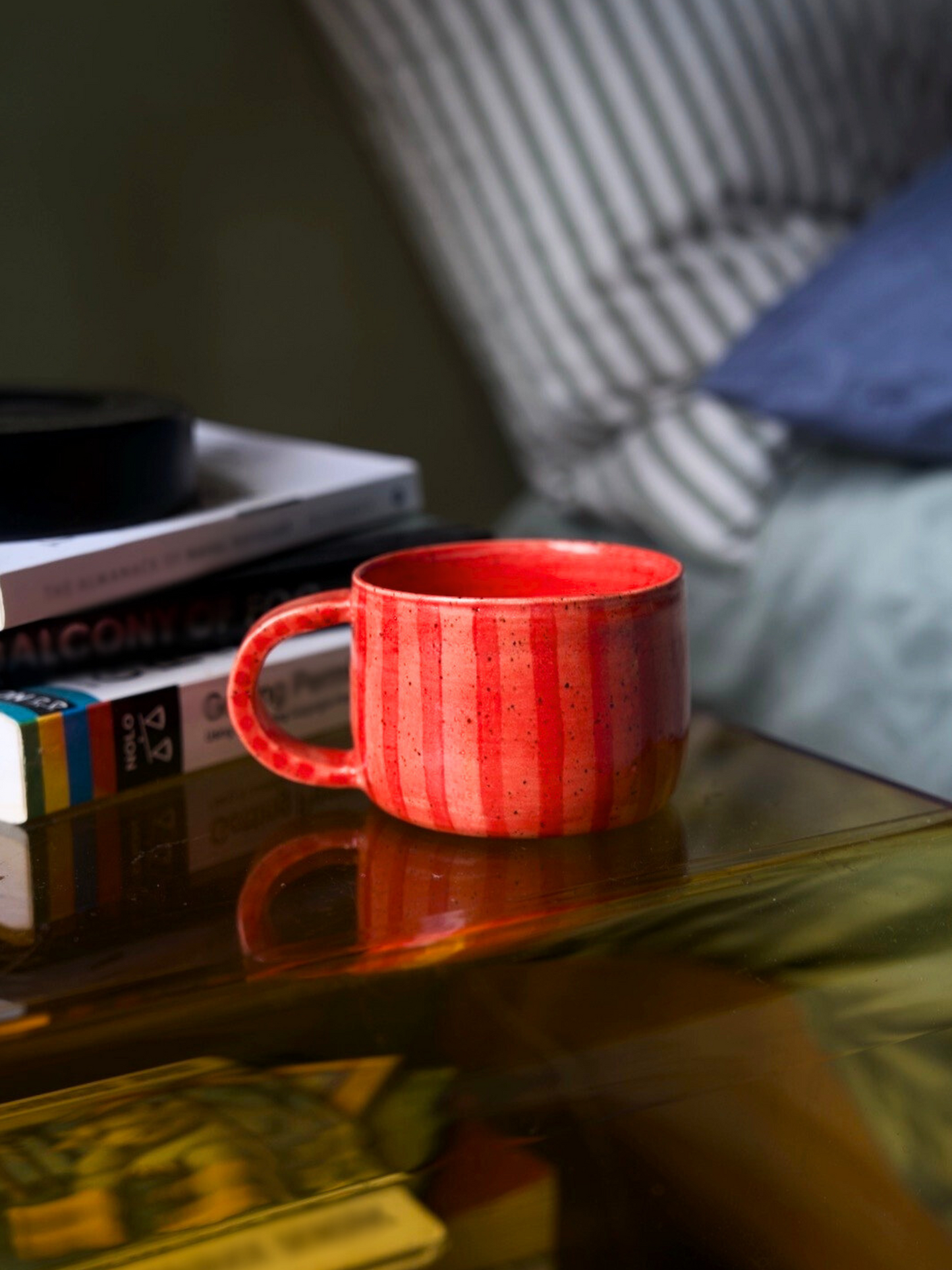 Red Striped Mug