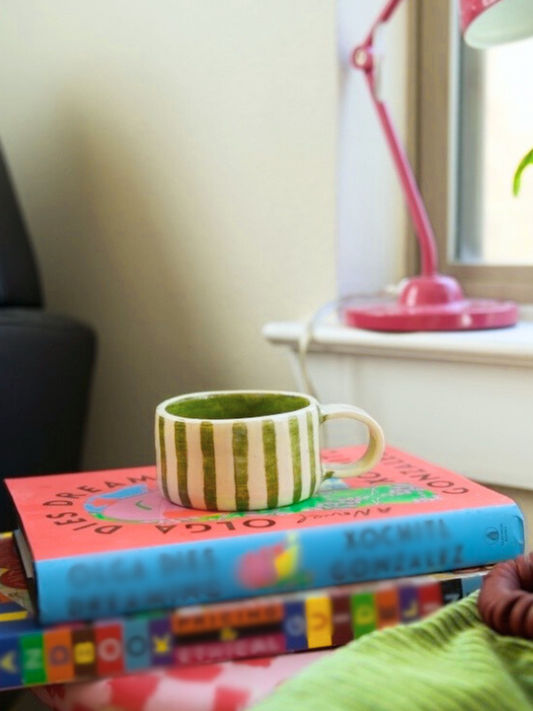 Green Striped Mug