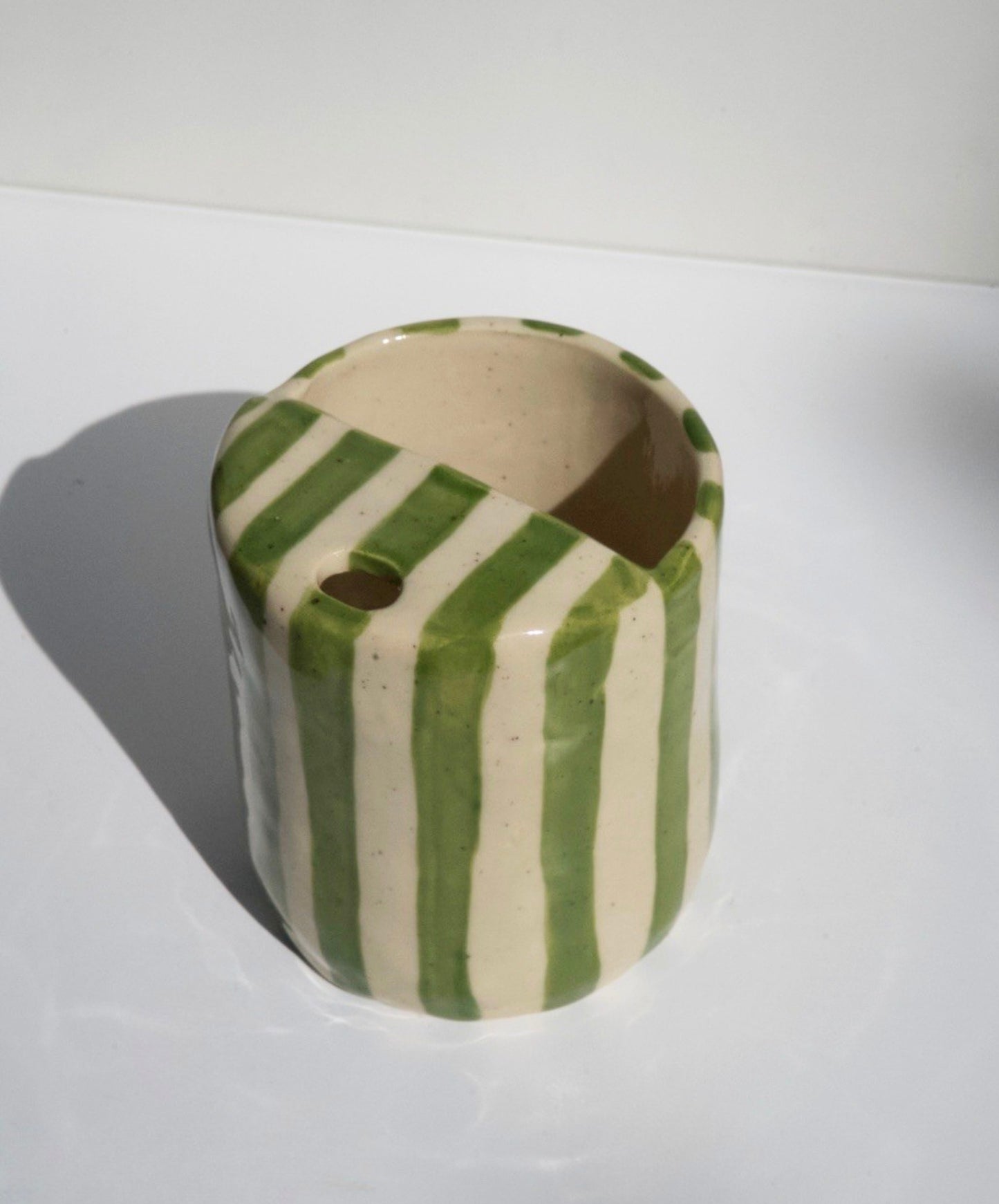 Green Stripe Travel Mug (COMING SOON)