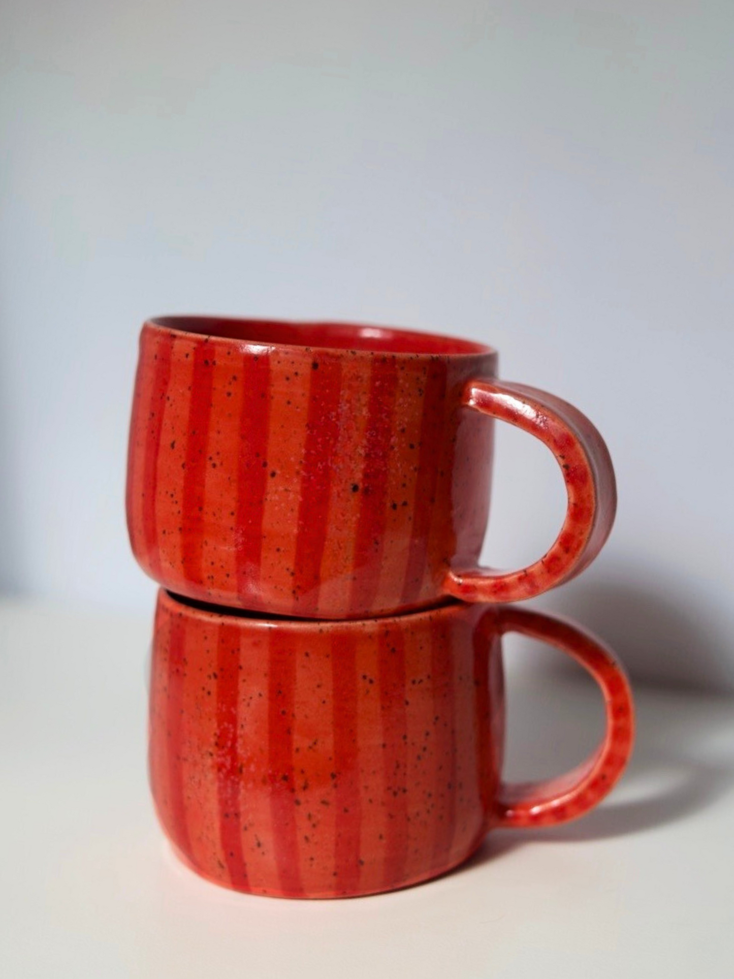 Red Striped Mug