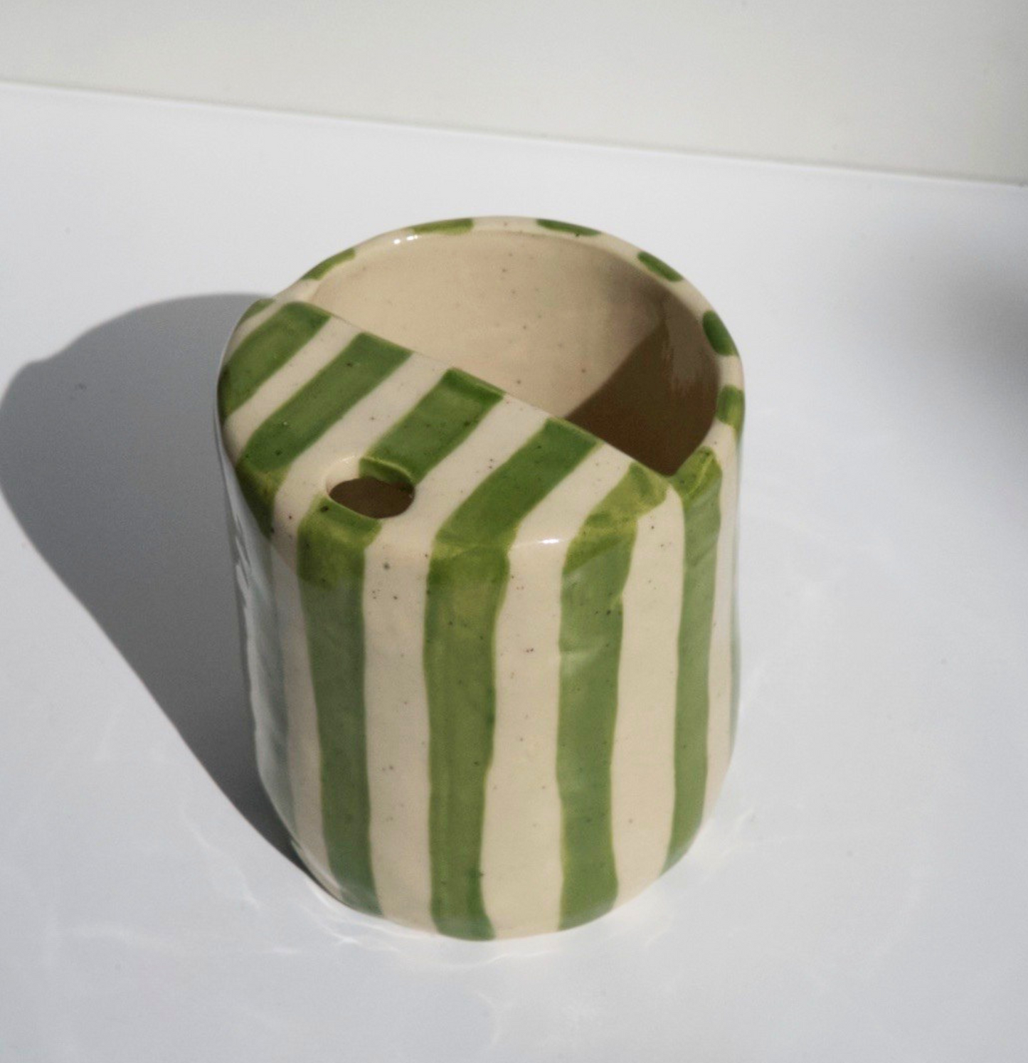 Green Stripe Travel Mug (COMING SOON)