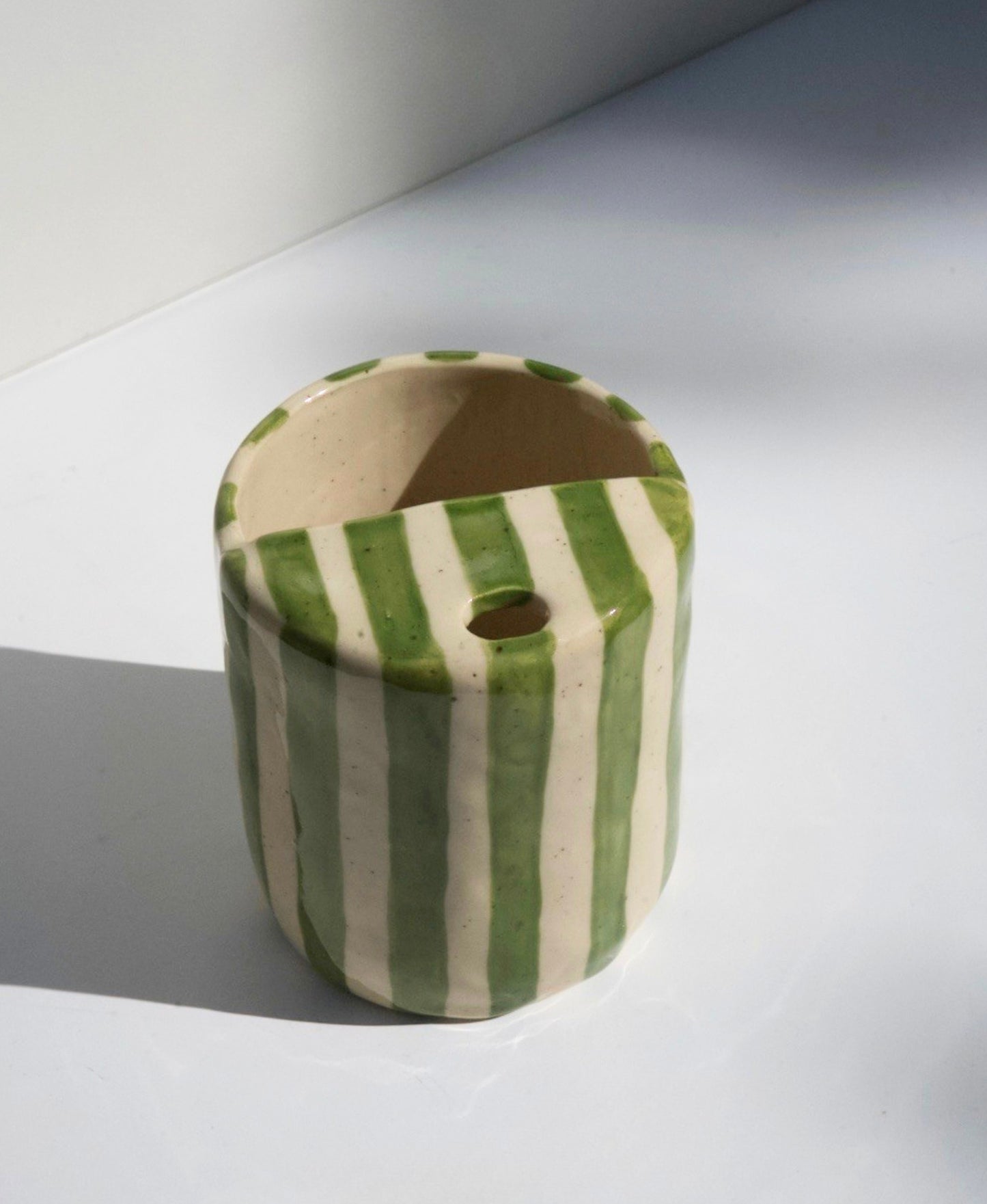 Green Stripe Travel Mug (COMING SOON)
