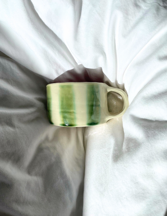 Emerald Stripe Chunky Mug