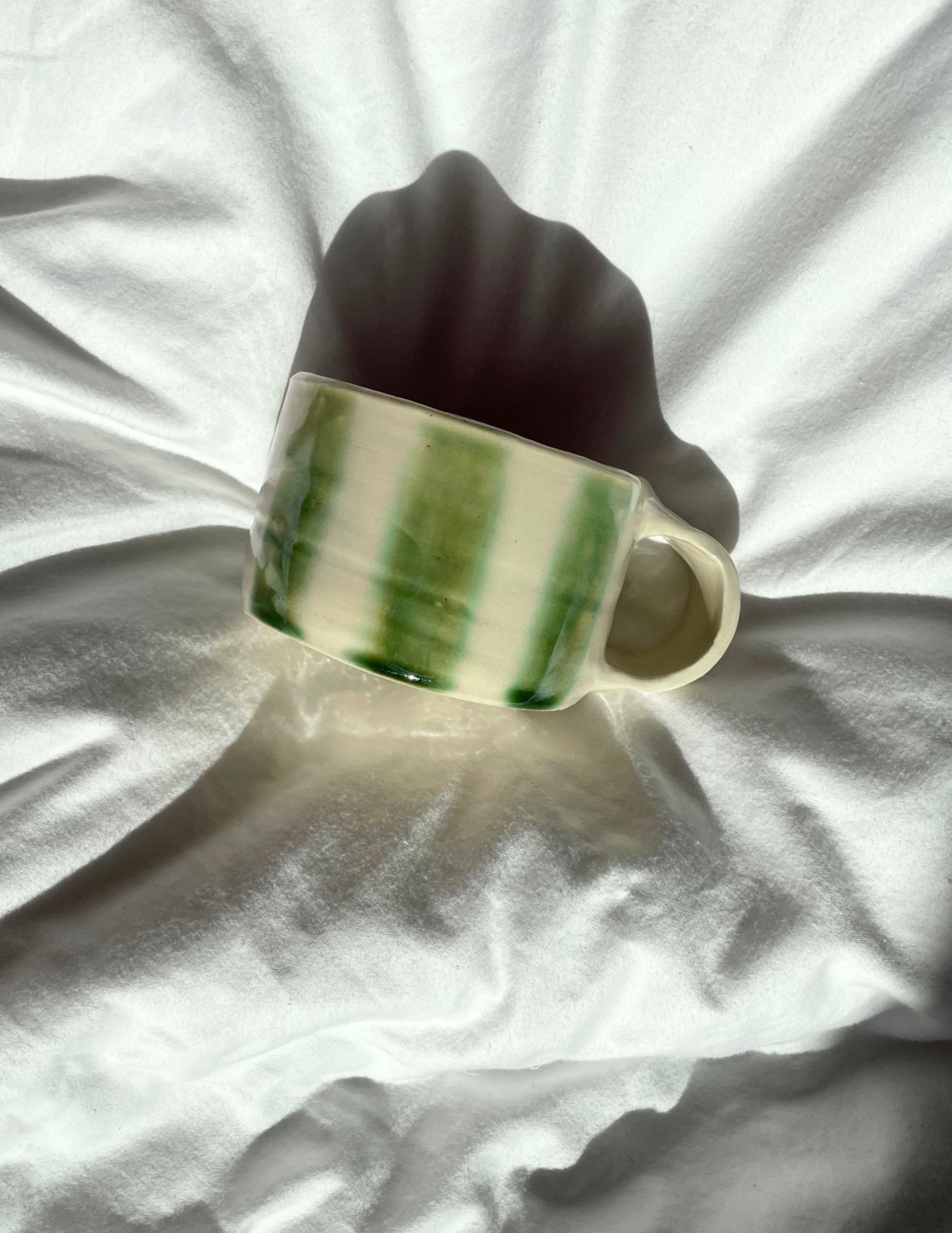 Emerald Stripe Chunky Mug