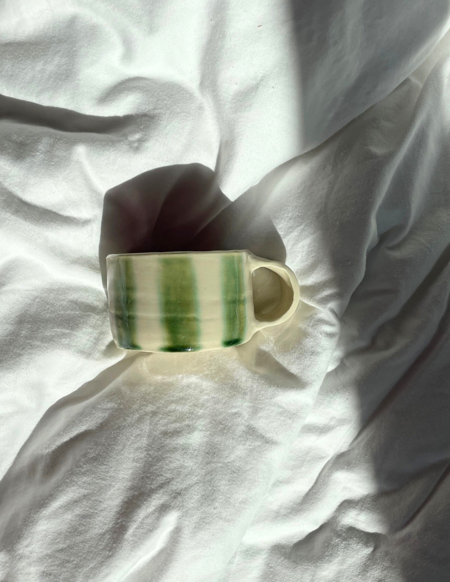 Emerald Stripe Chunky Mug