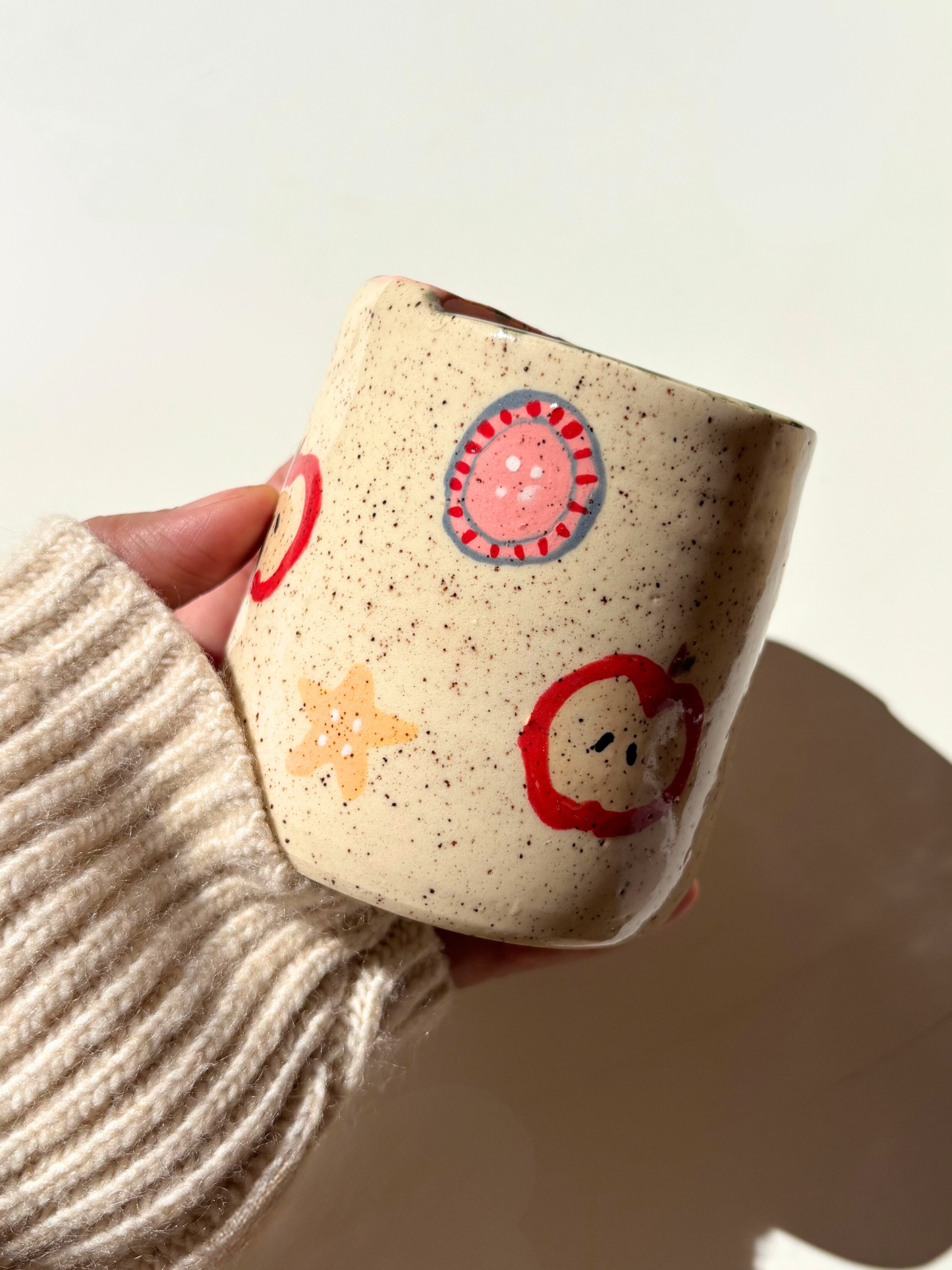 Button Charm Travel Mug