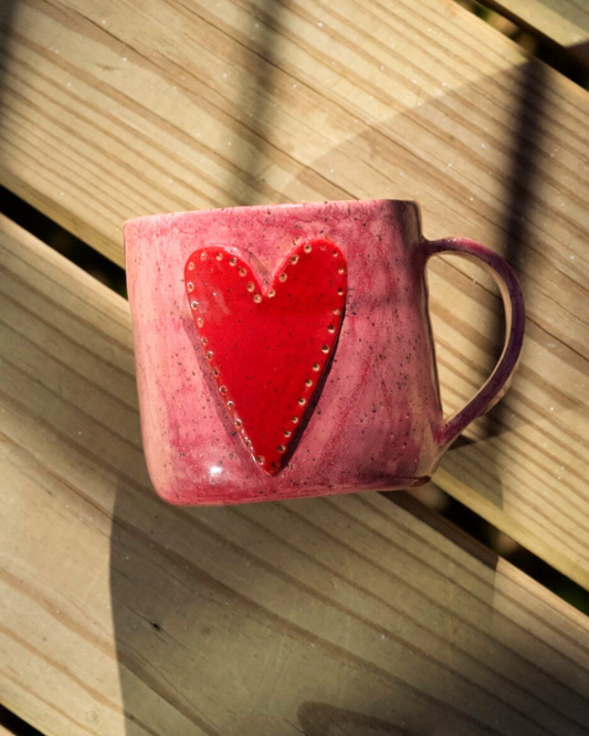 Whimsical Lovers Heart Mug