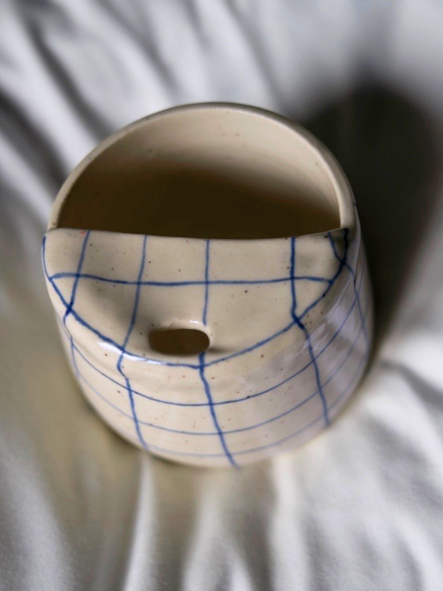 Blue Grid Travel Mug (12oz)