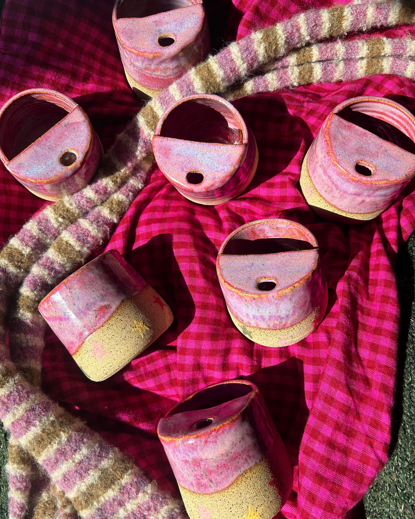 Pink Star Drip Travel Mug