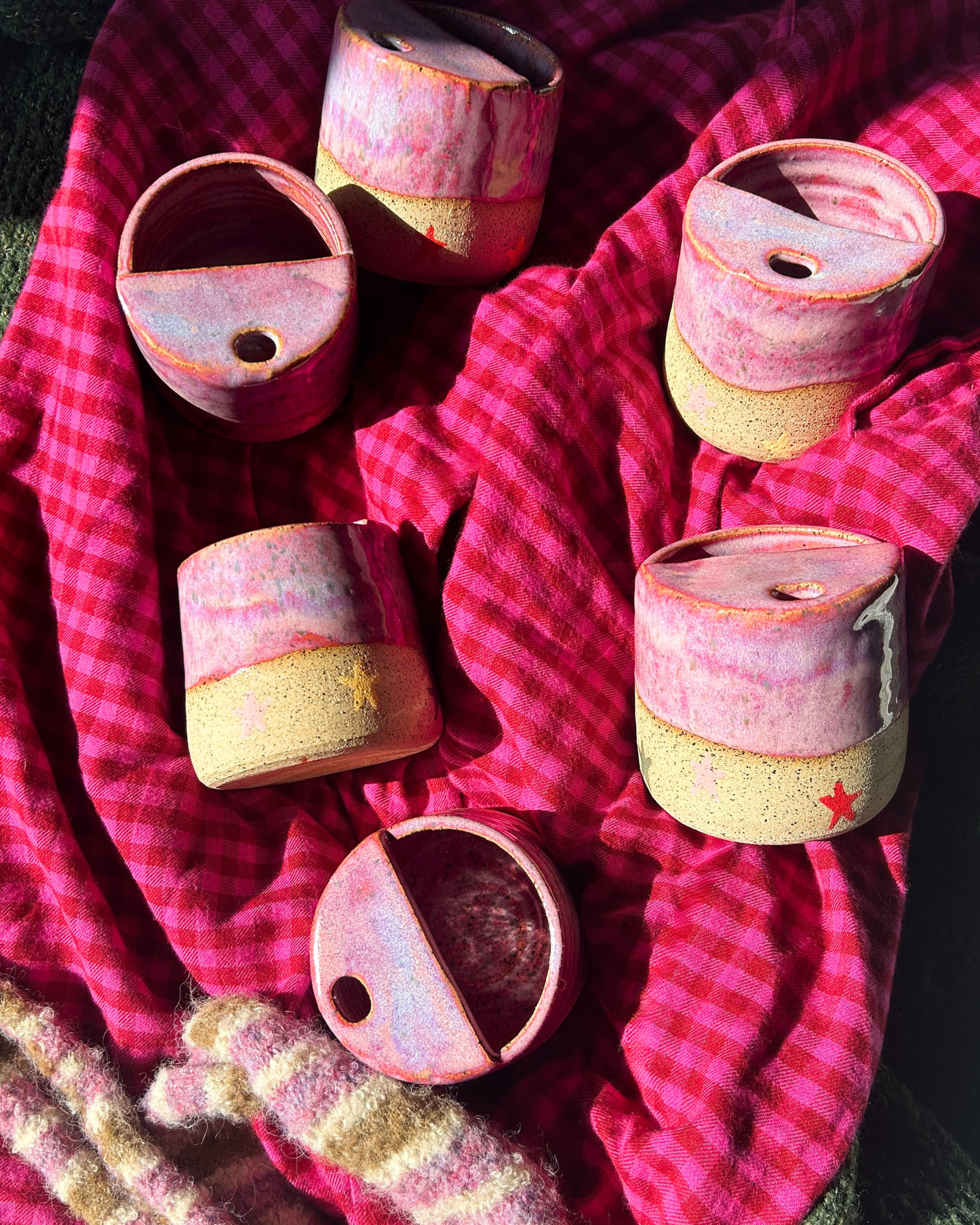 Pink Star Drip Travel Mug