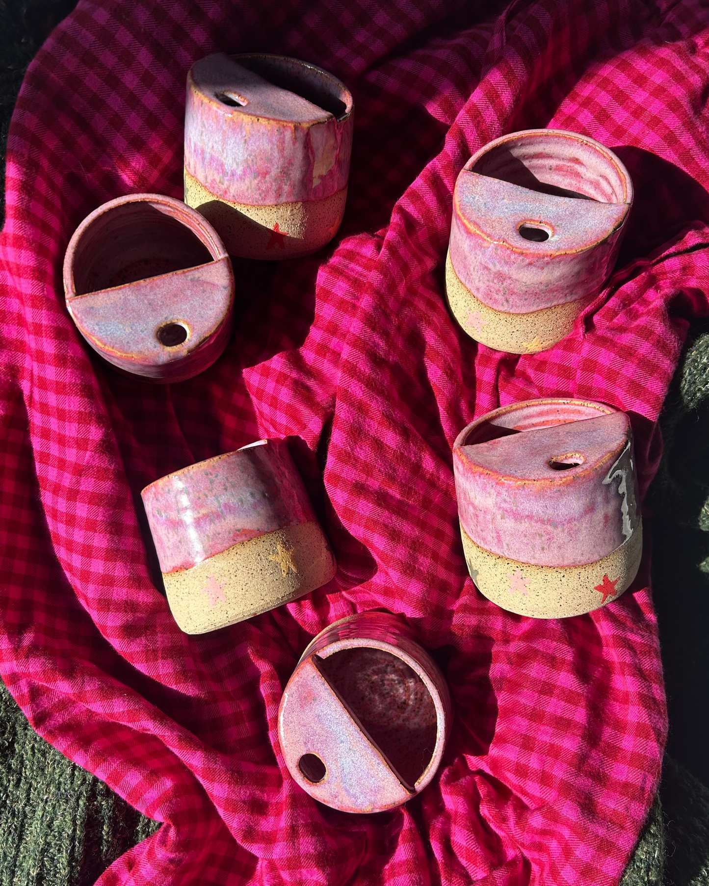 Pink Star Drip Travel Mug