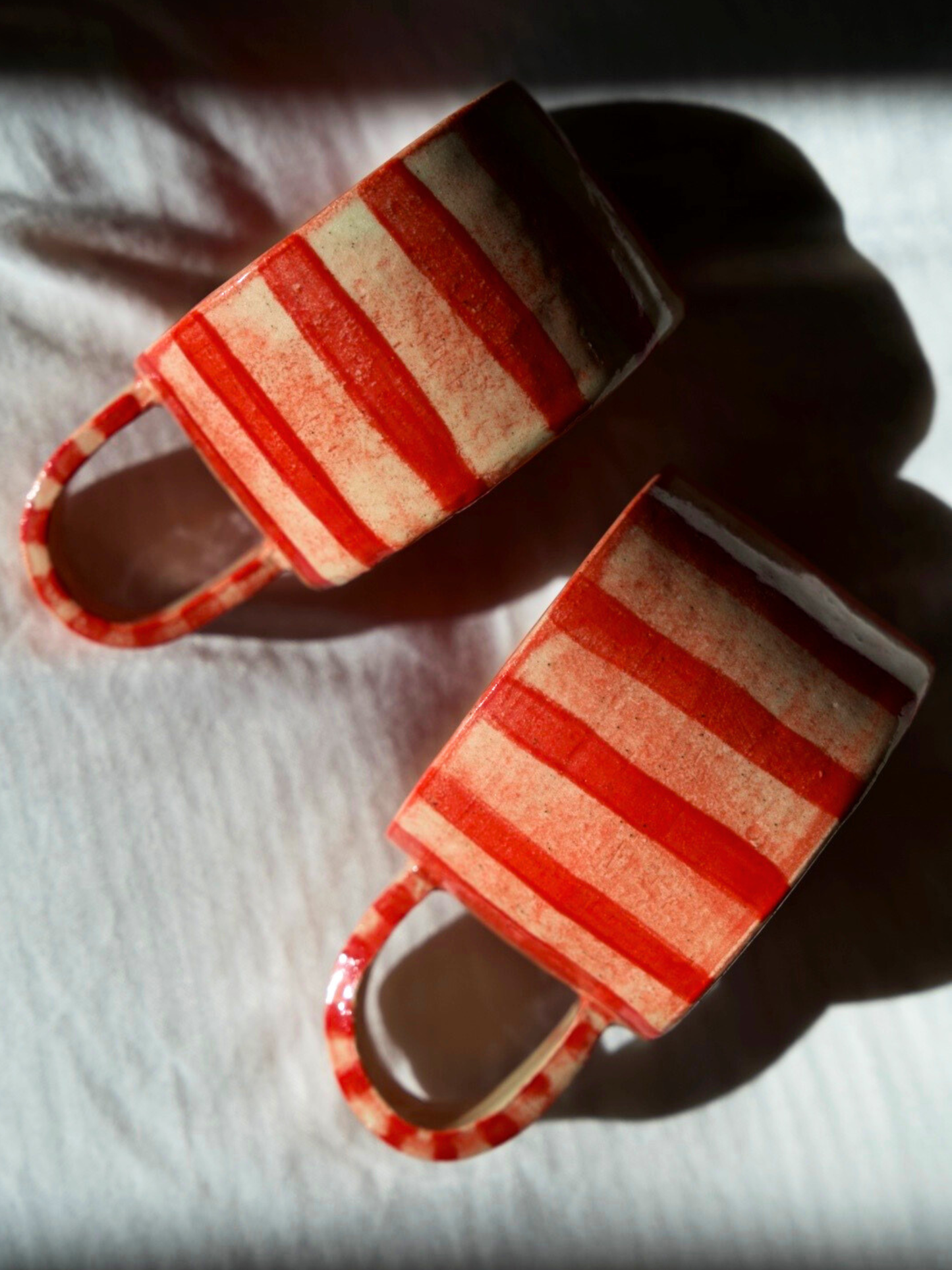 Red Stripe Espresso Mug